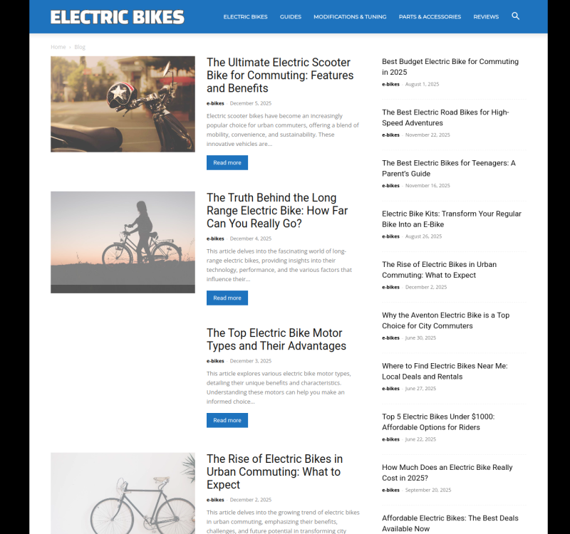 electricbikes.tv screenshot