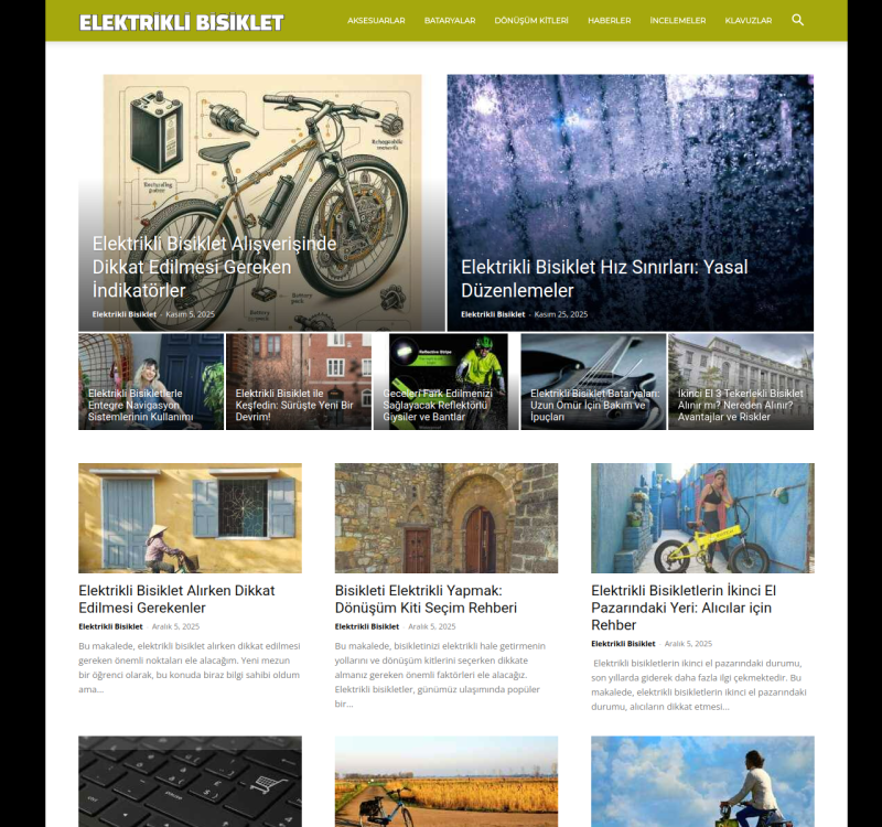 elektriklibisiklet.net screenshot