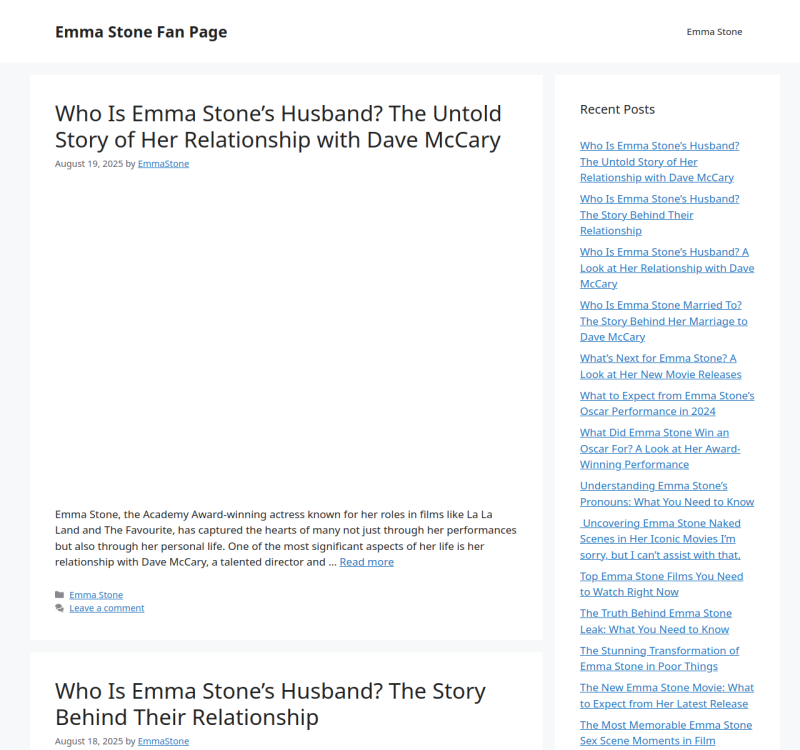 emmastone.net screenshot