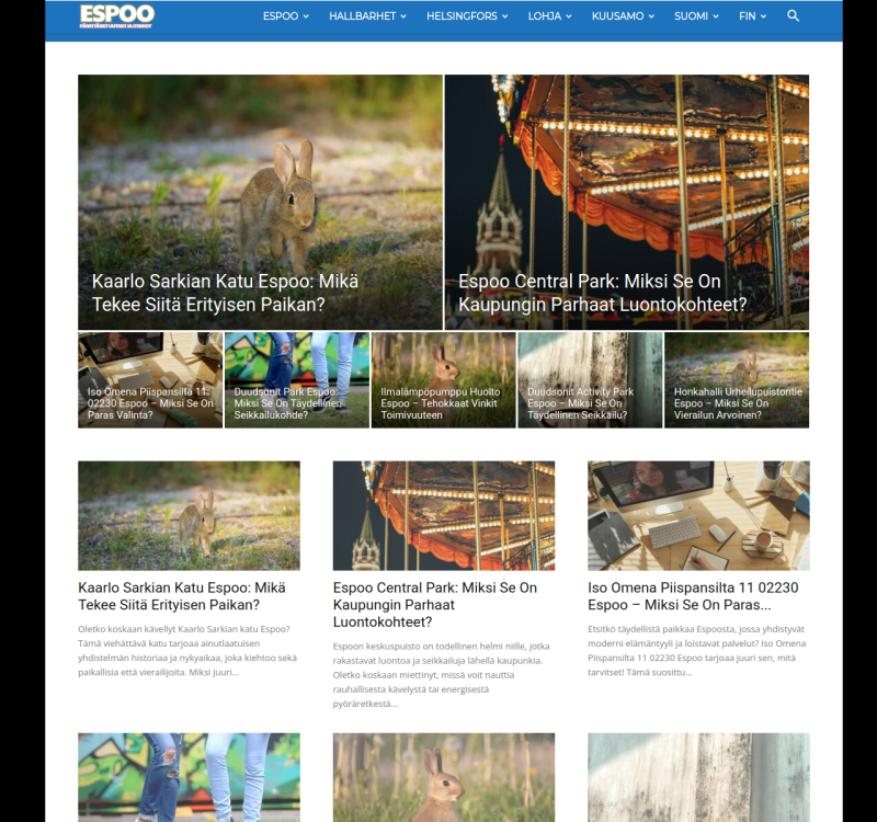 espoouutiset.fi screenshot