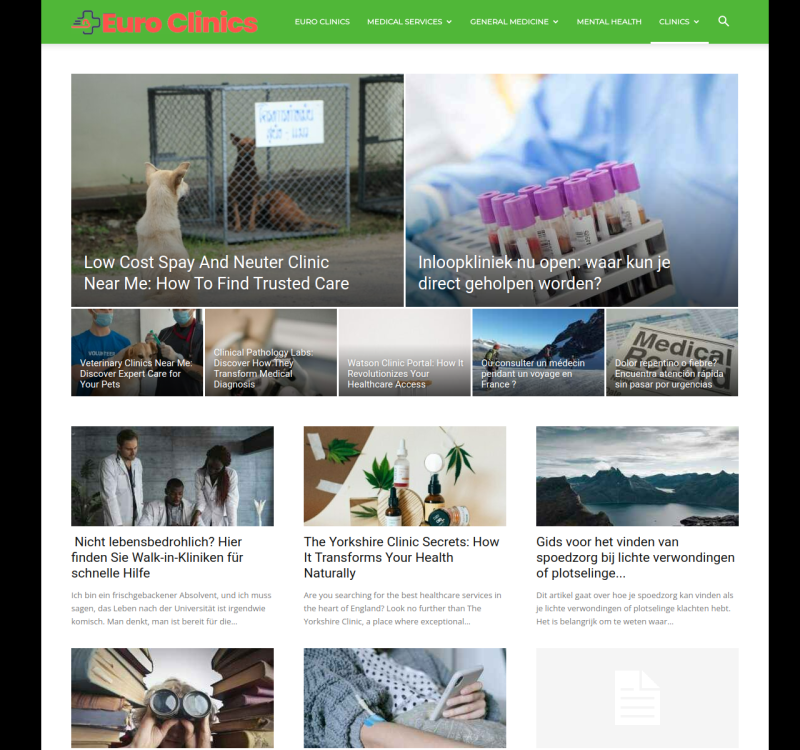 euroclinics.net screenshot