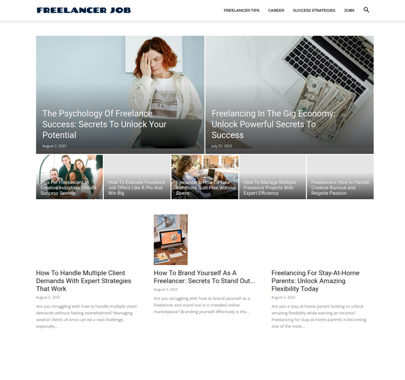 freelancerjob.net screenshot