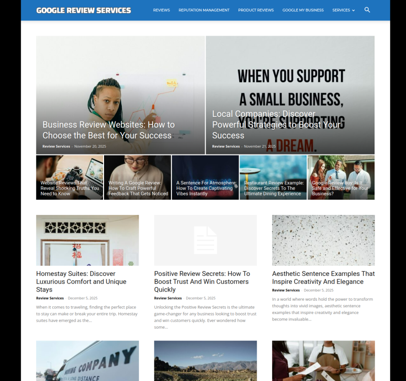 googlereviewservices.com screenshot