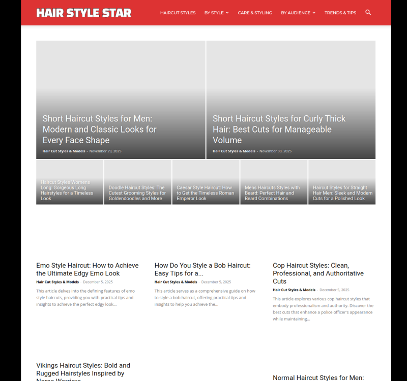 hairstylestar.com screenshot