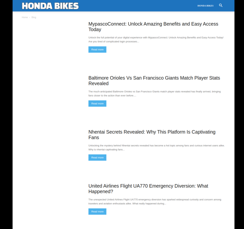 hondabikes.net screenshot
