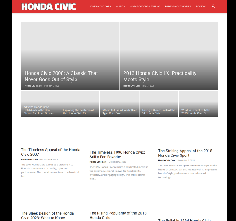 hondacivic.net screenshot