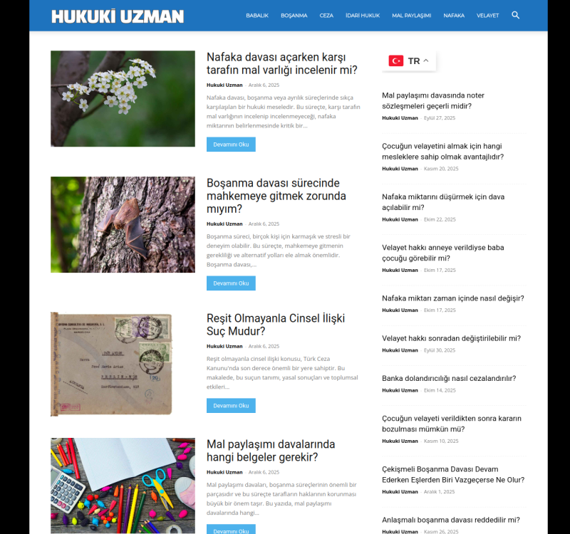 hukukiuzman.com screenshot