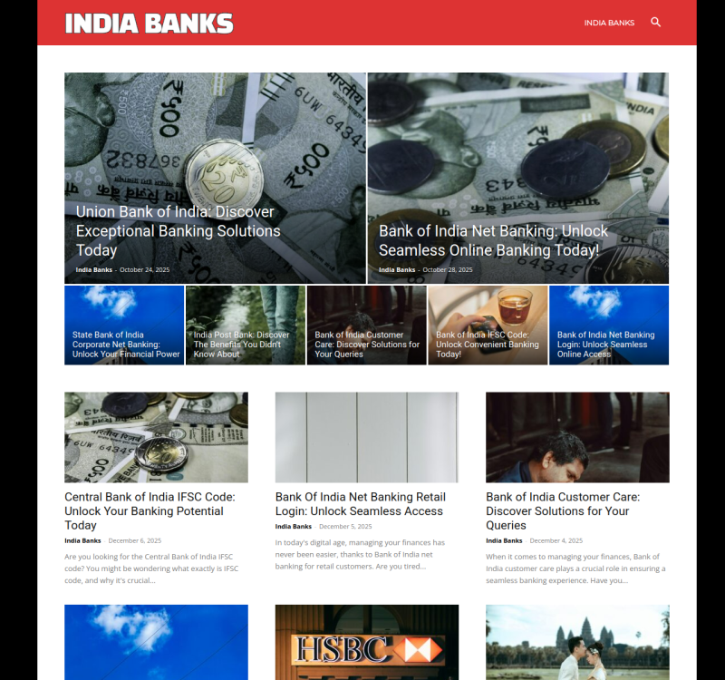indiabank.net screenshot