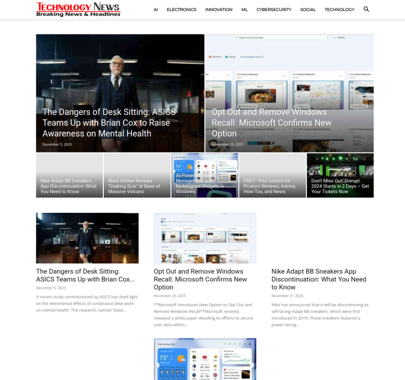 itechnologynews.com screenshot