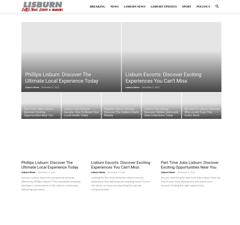 lisburnnews.uk screenshot