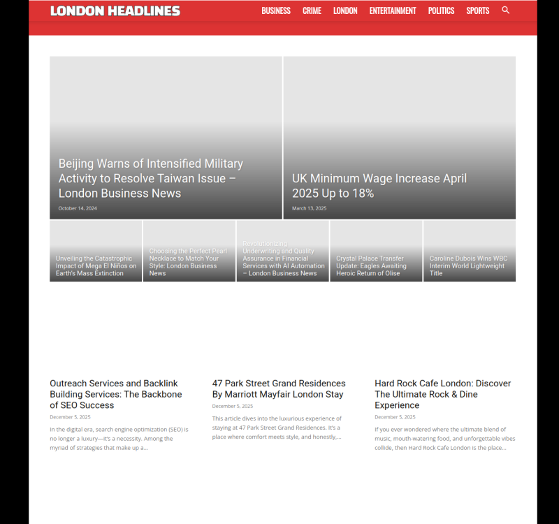londonheadlines.co.uk screenshot