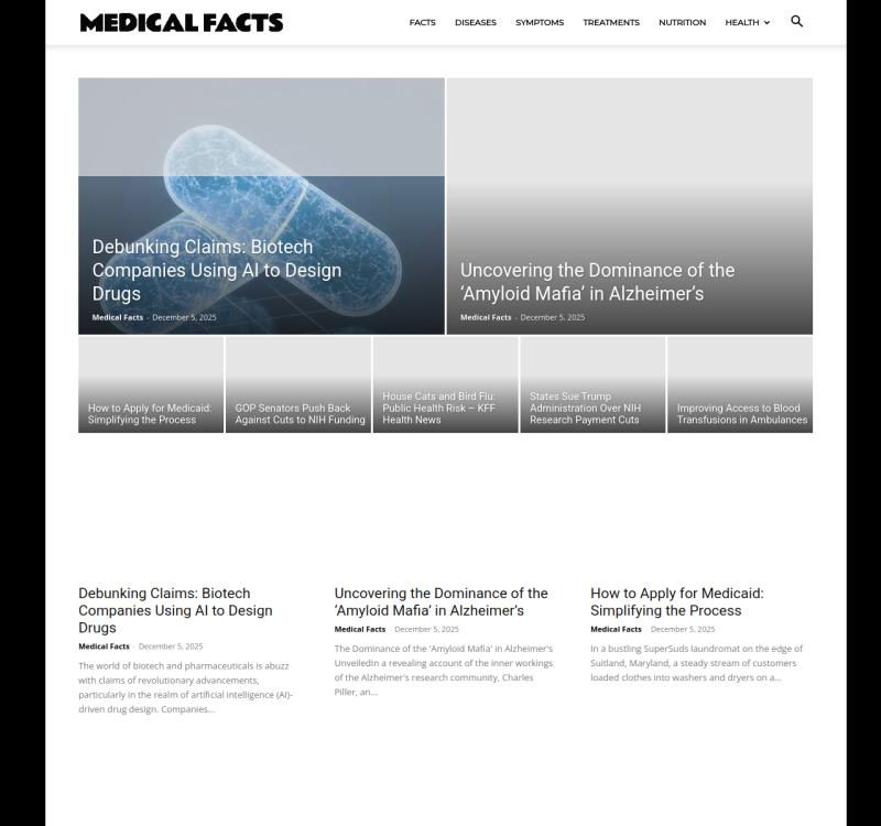 medicalfacts.net screenshot