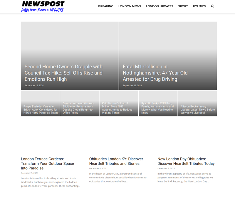 newspost.uk screenshot