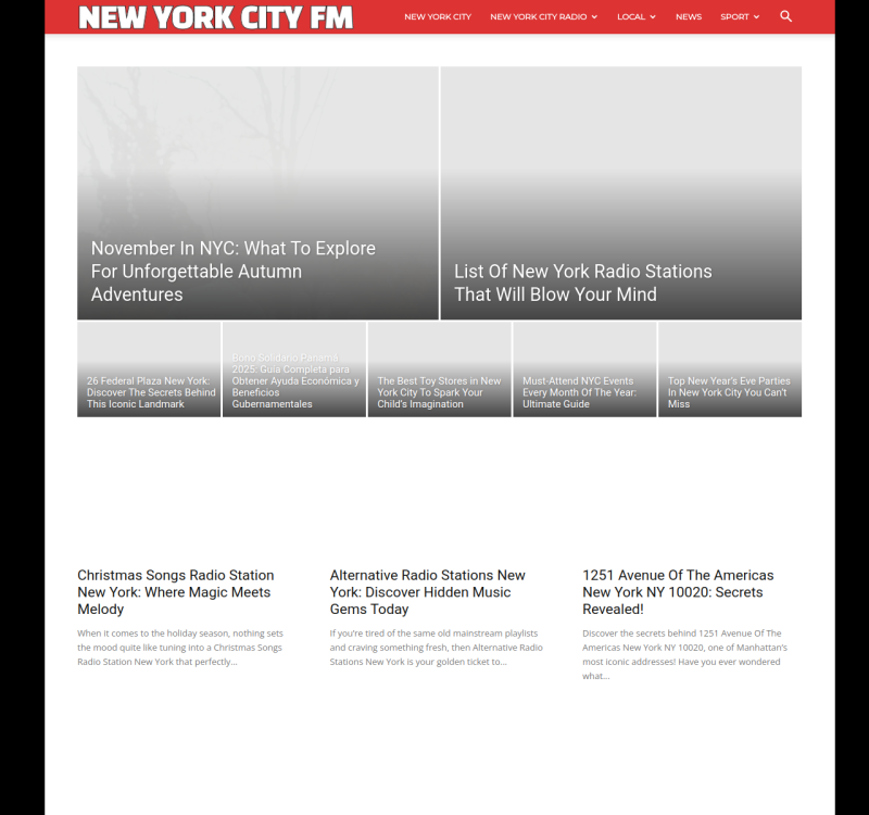 newyorkcityfm.com screenshot