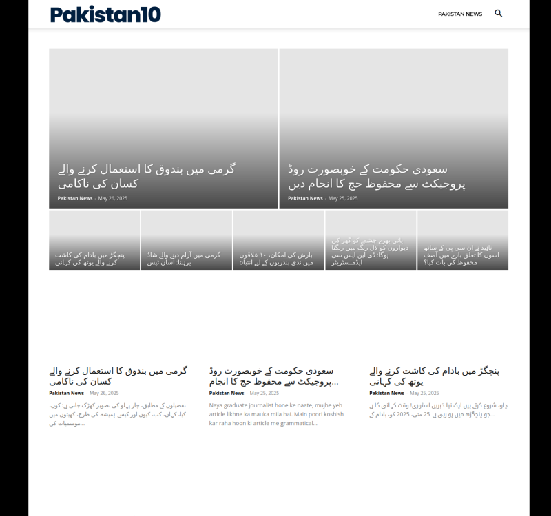 pakistan10.com screenshot