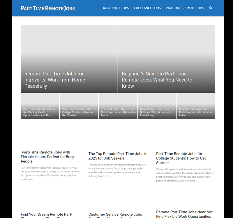 parttimeremotejobs.net screenshot
