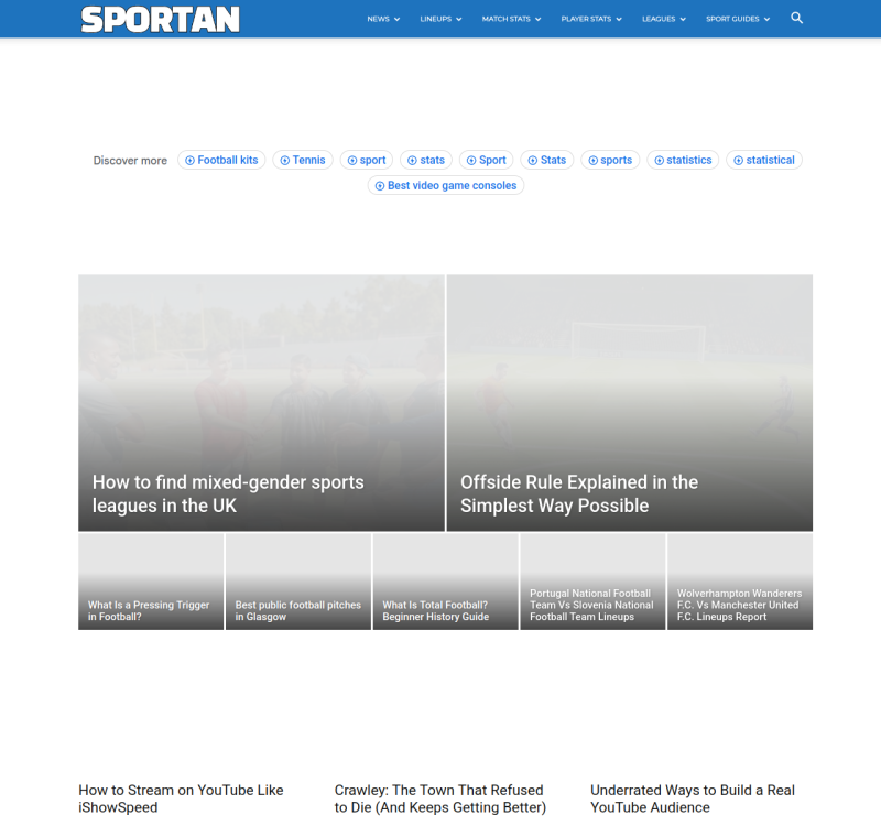 sportan.co.uk screenshot