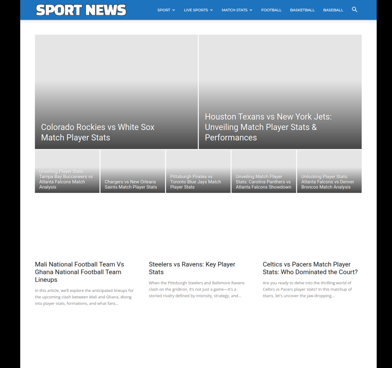 sportnewser.com screenshot