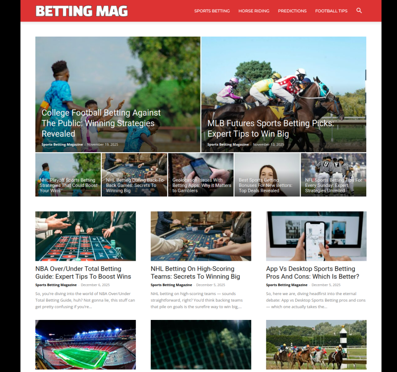 sportsbettingmag.com screenshot