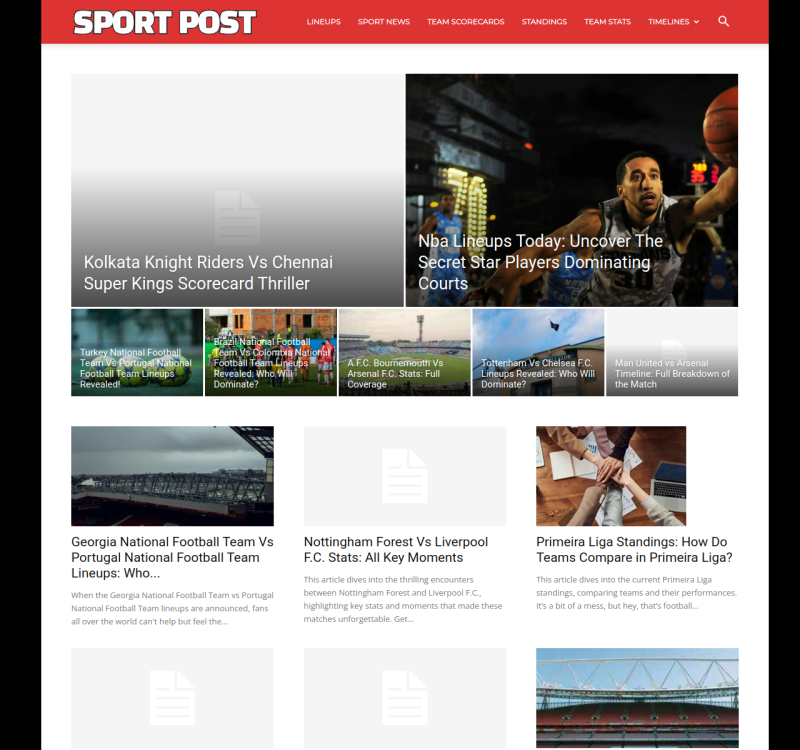 sportspost.co.uk screenshot