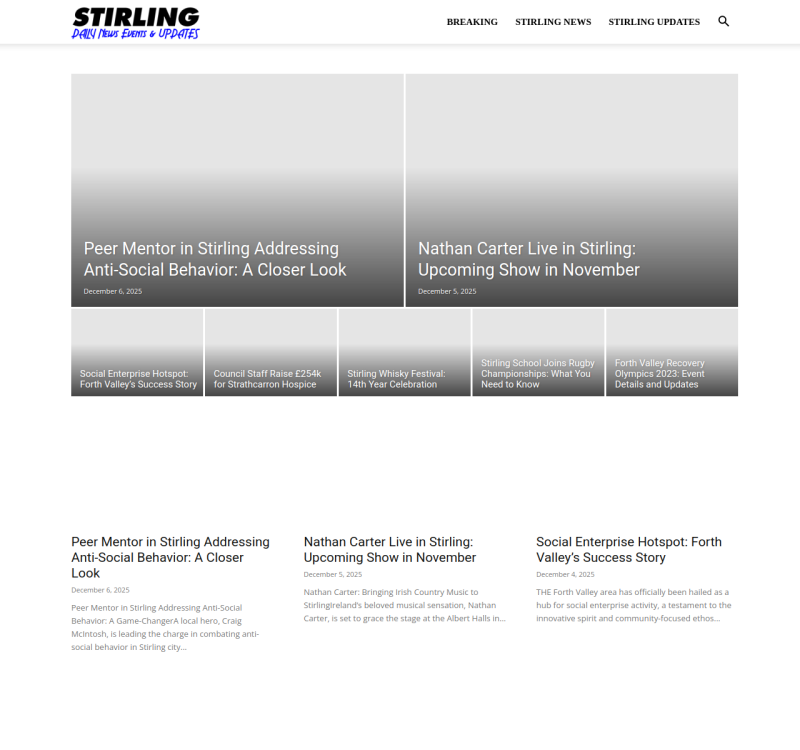 stirlingnews.uk screenshot