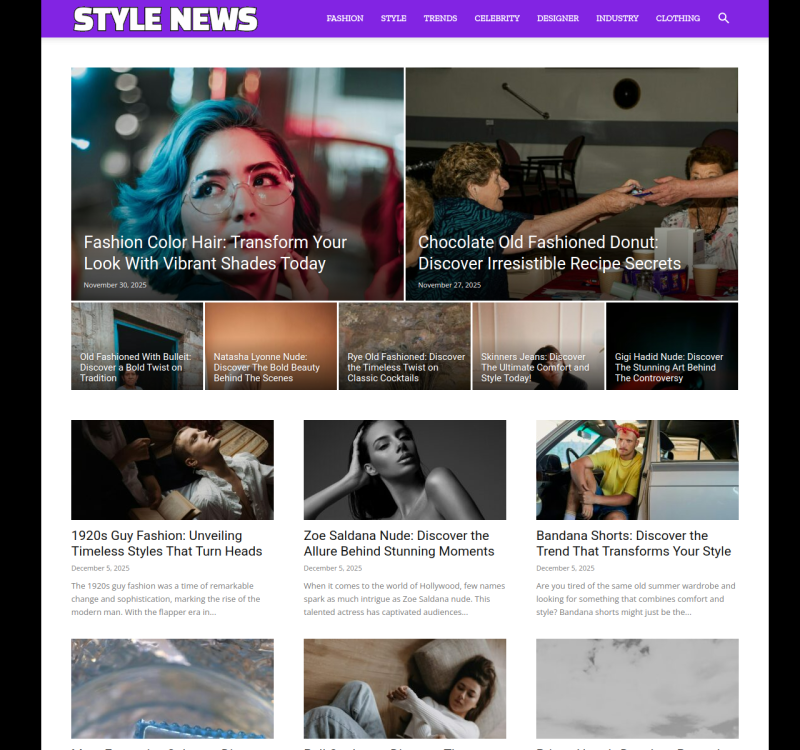 stylenewser.com screenshot