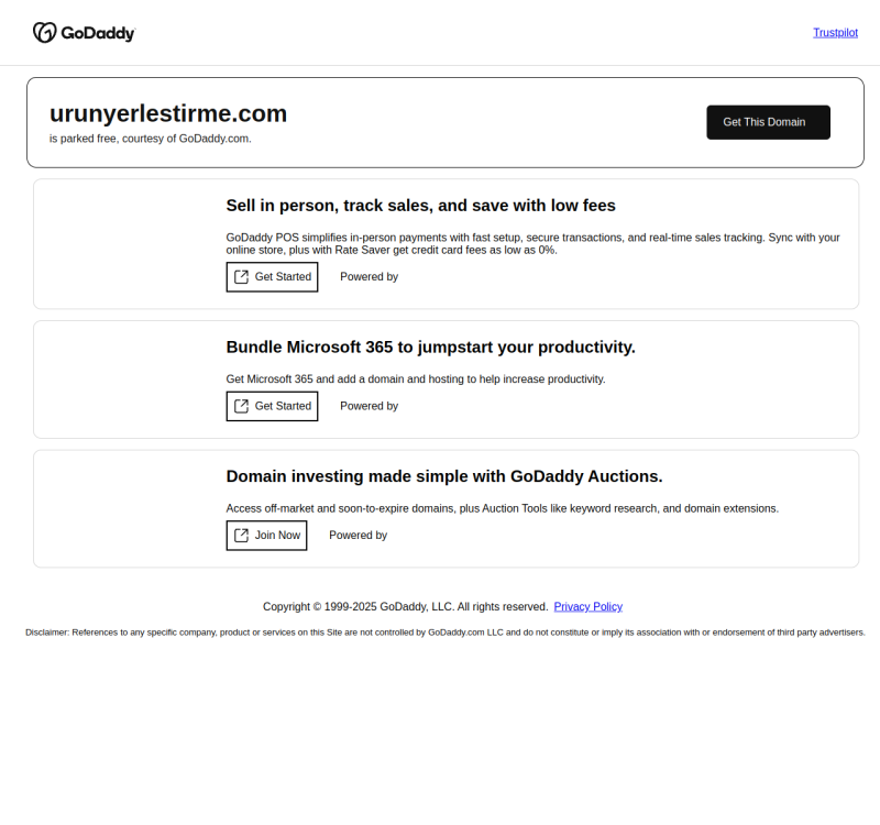 urunyerlestirme.com screenshot