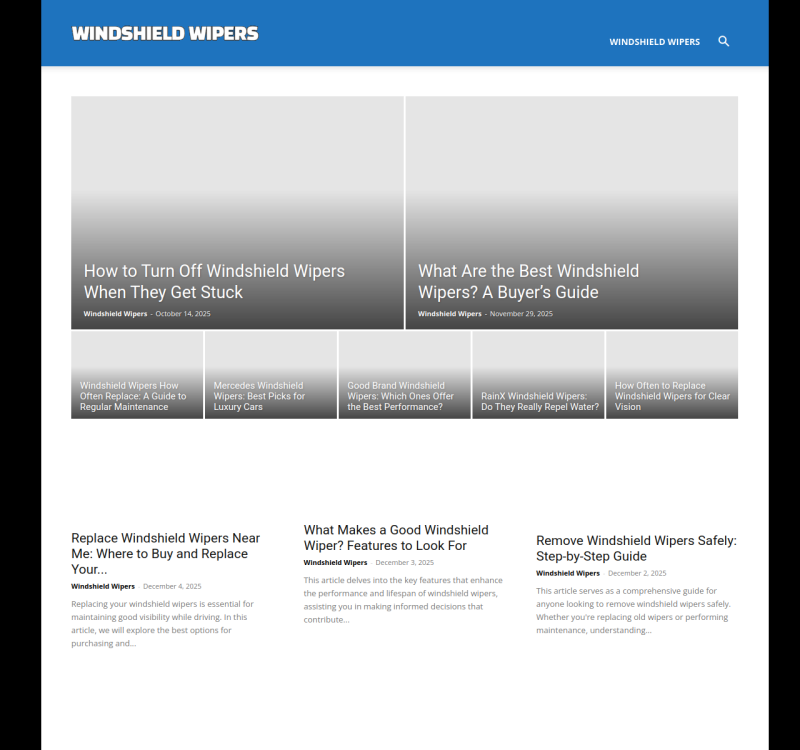 windshieldwipers.net screenshot