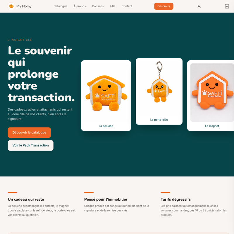 Capture du site My Homy