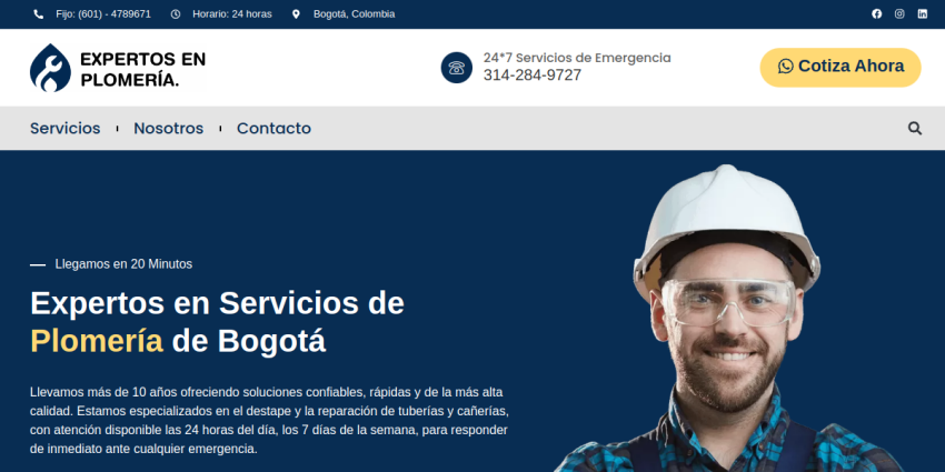 Expertos en Plomería