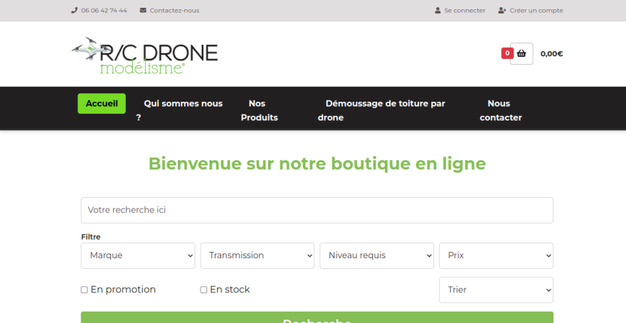 Site réalisé : R/C Drone Modélisme