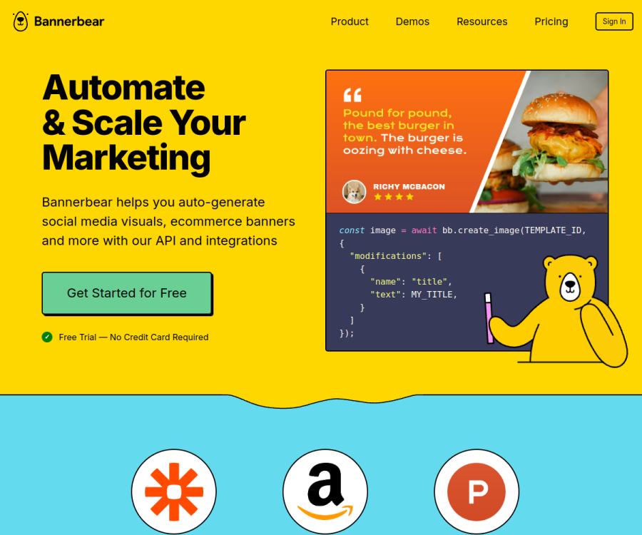 Bannerbear screenshot