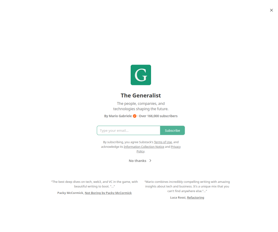 The Generalist cover