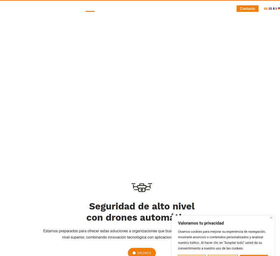Web de DKJ Seguretat diseñada por Digital State