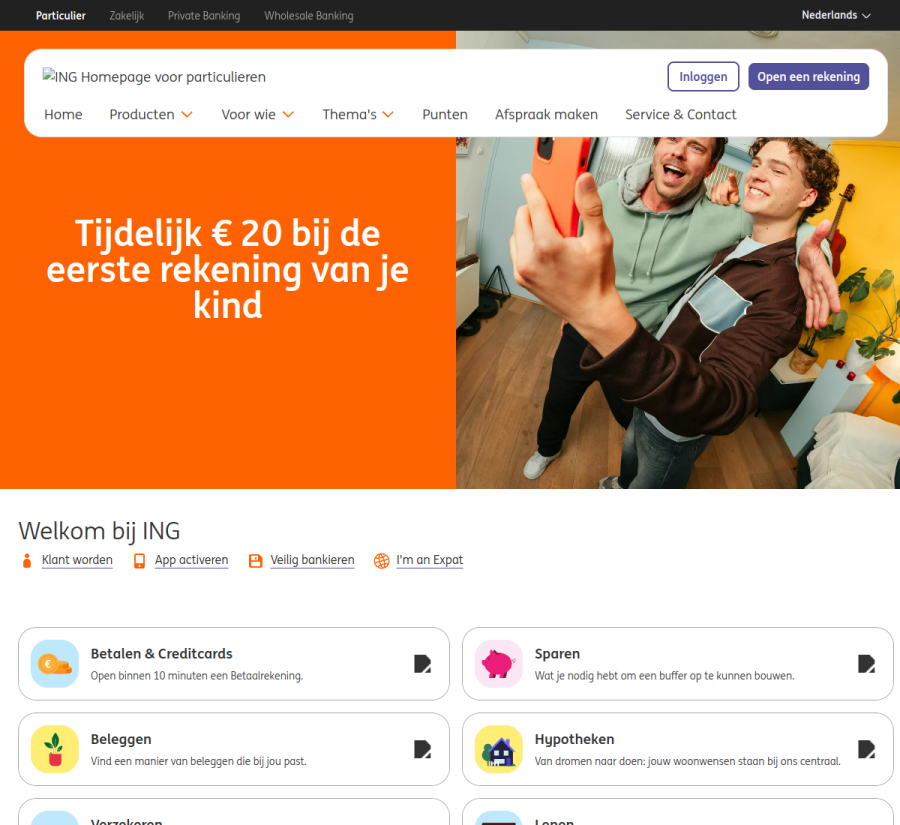 ING website