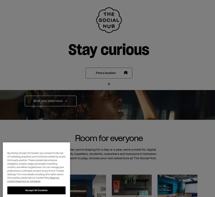 The Social Hub website