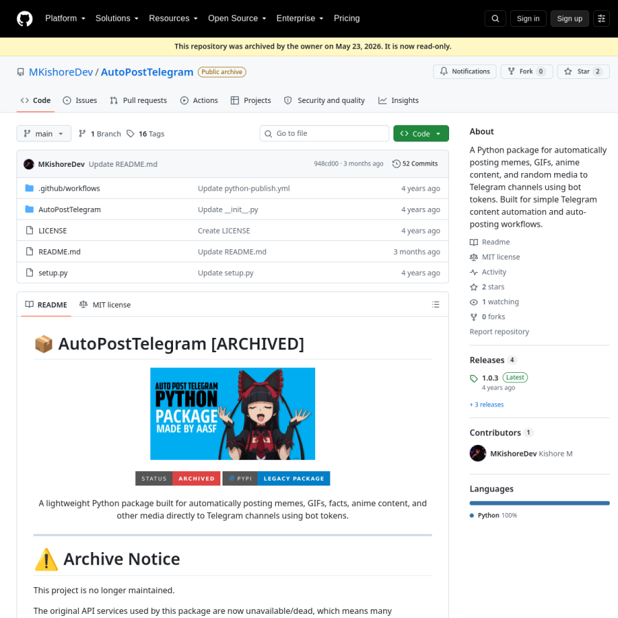 preview of AutoPostTelegram – Media Auto-Poster SDK