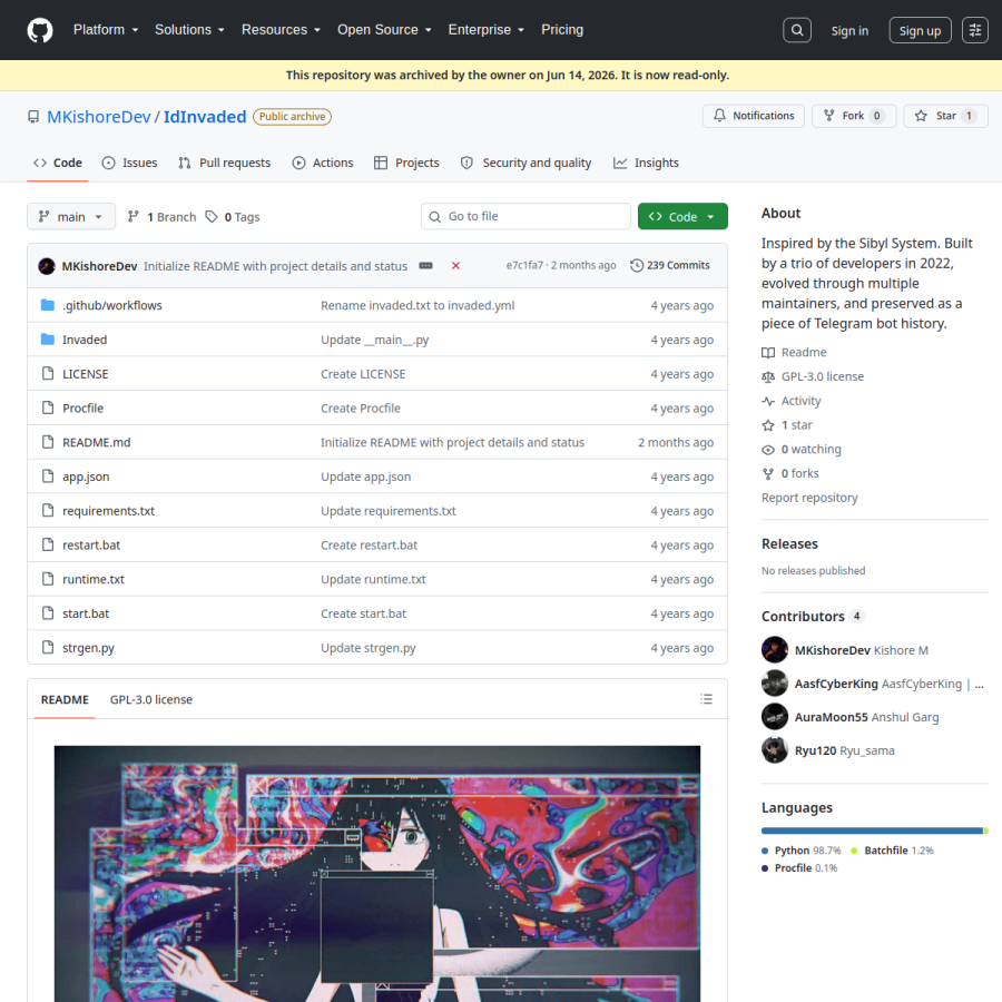 preview of IdInvaded – Psycho-Pass Automation Bot