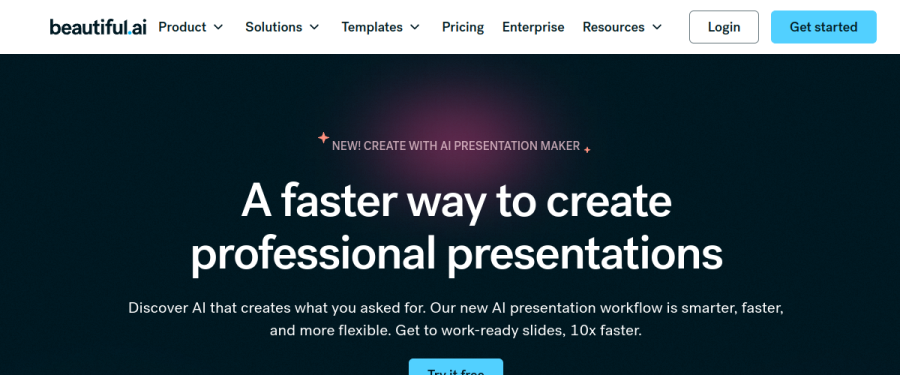 Beautiful.ai website screenshot