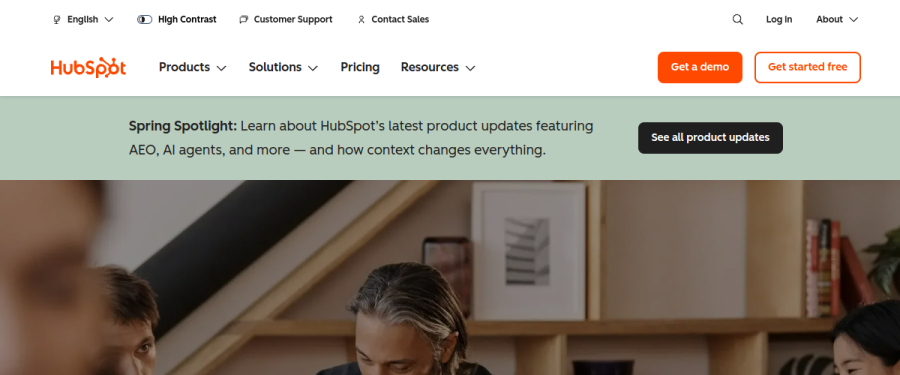 HubSpot AI website screenshot