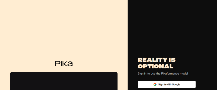 Pika website screenshot