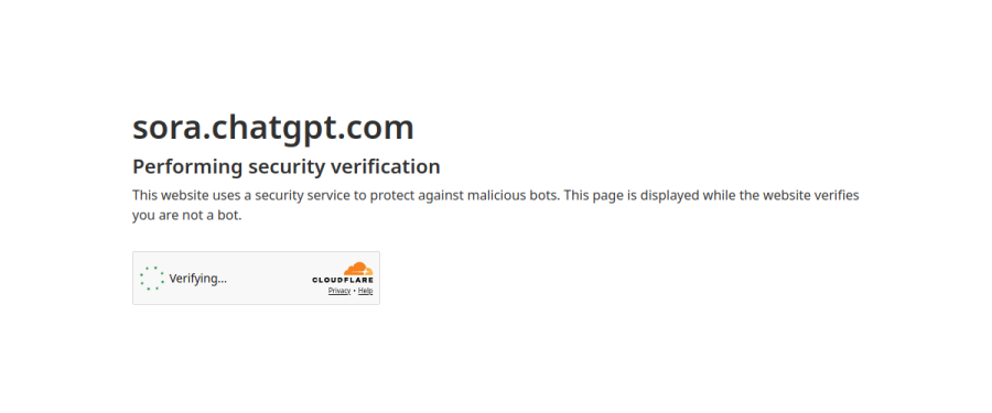 Sora website screenshot