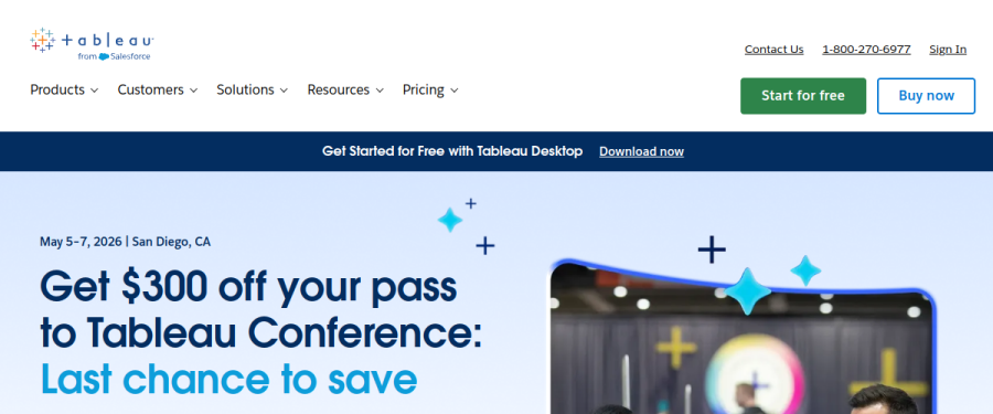 Tableau AI website screenshot
