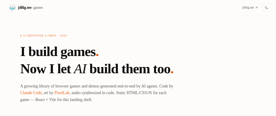AI Browser Game Demos game preview