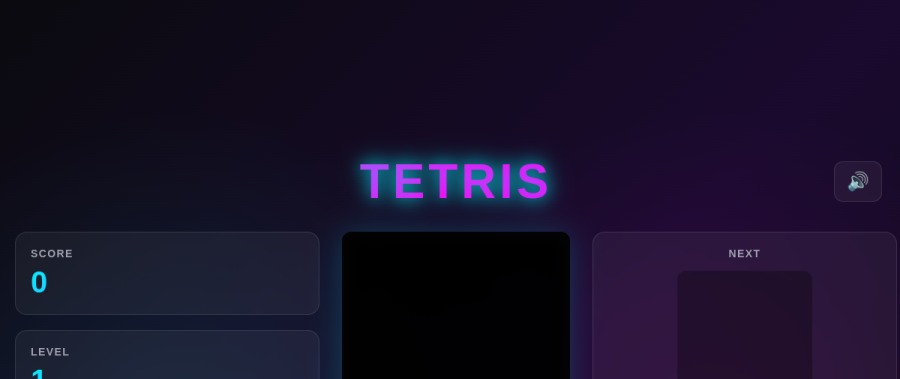 Claude Code Tetris game preview