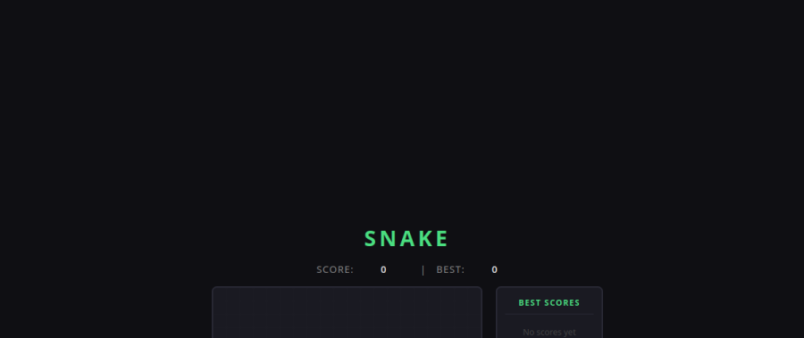 Claude Code Snake game preview