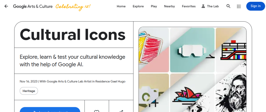 Cultural Icons game preview