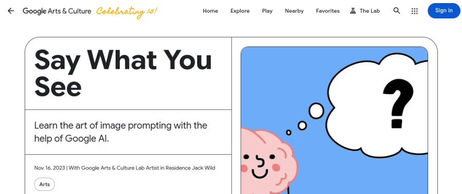 Say What You See game preview
