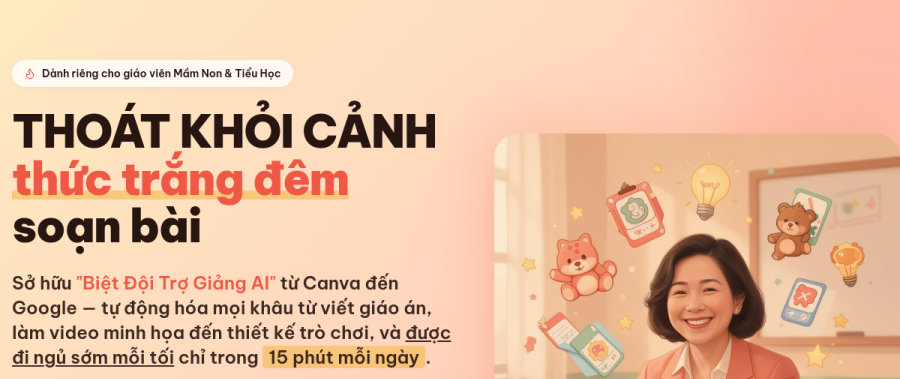 Sở hữu "Biệt Đội Trợ Giảng AI" từ Canva đến Google