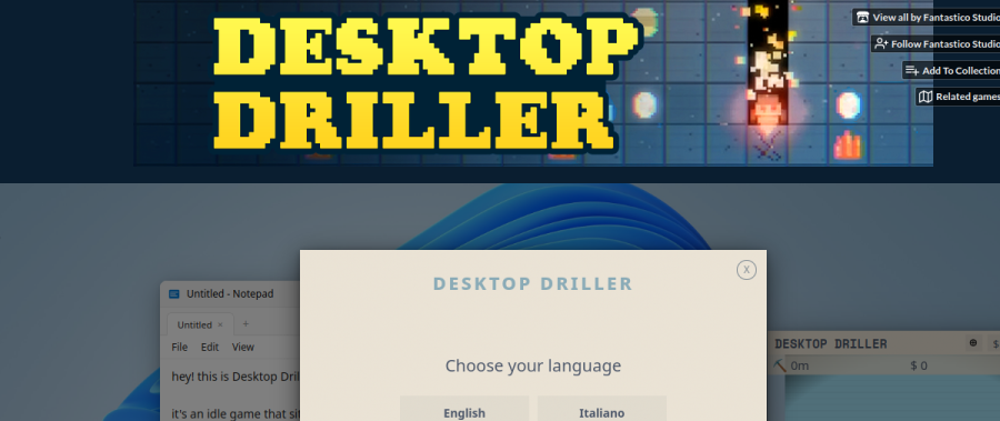 Desktop Driller game preview